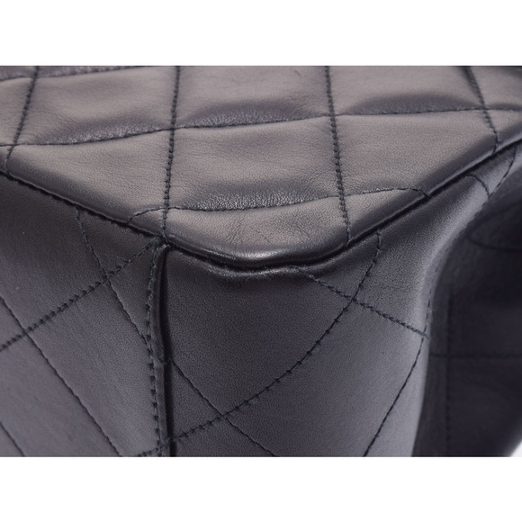 Chanel Deca Matelasse Chain Shoulder Bag Black Lambskin - Picture 6 of 9